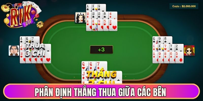 Mậu Binh Rikvip - Chinh Phục Những Thế Bài Với 13 Quân 2 Phân định thắng thua giữa các bên
