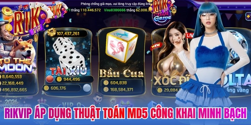 Trang chủ 14 Rikvip áp dụng thuật toán MD5 công khai minh bạch